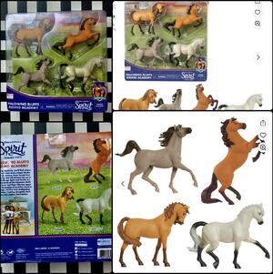 Dreamworks SPIRIT Riding Free 4 Pack Horses Palomino Bluffs NEW! 2020 Netflix